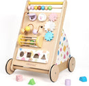Wooden Baby Walker, Baby Push Walker Baby Walkers for Boys, Montessori Toys & Activity Center for Baby Adjustable Speed Baby Walker with Wheels, Walking Assistance for Baby Girls by TinyTreasures Baby Boutique