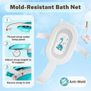 AVIDOR Baby Bathtub,Collapsible Bathtub for Newborn to Toddler,Durable Essential Infant Bath Tub,Portable Travel Baby Tub with Soft Bath Net,No-Slip Feet and Dinosaur Shaped (Light Blue) by TinyTreasures Baby Boutique