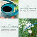 Berry&Bird House Plants Watering Can - Indoor & Outdoor 1/2 Gallon Stainless Steel Water Can with Long Spout Garden Decoration for Flower Bonsai Succulent Gardening Large Watwer Bottle(2L/68oz,Dahlia) by GreenHaven Gardens