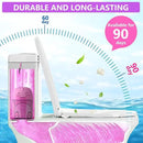 Toilet Bowl Cleaners Bottle Cute Dinosaur Shaped Bathroom Toliet Bowl Cleaner Toilet Tank Cleaner with Fresh Peach Scent (Pink) by CozyNest Decor