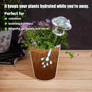 NiHome Iridescent Glass Mushroom Plant Self Watering Globes 3-Pack, Electroplated Hand-Blown Glass Automatic Plant Hydration System for up to 3 Weeks, Easy Refill Design with Adjustable Flow Rate by GreenHaven Gardens