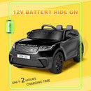 Hetoy Kids Ride On Car with Remote, Licensed Land Rover Kids Electric Car, Ride On Toys for Kids 3-8 with Mp3 Player, Rocking, Pull Rod, Black by TinyTreasures Baby Boutique