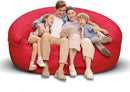 Bean Bag Chair for Adults 6FT,Soft Removable Cover for Teens/Girls Bedroom,Fluffy Giant Round Floor Beanbag Lounger Chairs (No Filler,Big Red) by CozyNest Decor