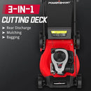 PowerSmart 21" Gas Lawn Mower with 140cc B&S E550 Engine, 3-in-1 with Bagging, High Wheels, Lightweight and Easy Assembly, Cordless Push Lawn Mowers for Garden Yard by GreenHaven Gardens