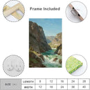 Natural mountain stream scenery poster suitable for bedroom beautiful blue sky flowing river scenery suitable for living room dormitory office by CozyNest Decor