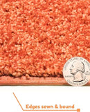 KOECKRITZ Soft and Colorful Kids Classroom Area Rugs (Passes Flammability Pill Test) Many Sizes and Bright Colors to Select from (10' x 14', Tangerine)