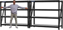 WORKPRO 68" Ultra Wide 4-Tier Metal Garage Shelving Unit, 68"W x 24"D x 65"H, 7200 LBS Capacity, Heavy Duty Storage Utility Rack, Industrial Adjustable Shelves for Shop Warehouse Basement, Pack of 2 by GreenHaven Gardens