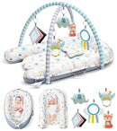 Baby Play Mat, 7-in-1 Tummy Time Activity Gym Mat, Washable Baby Lounger Nest, Portable Floor Seat for Home & Travel, Baby Essentials Gift for Infant Newborn 0-6-12-18 Months by TinyTreasures Baby Boutique