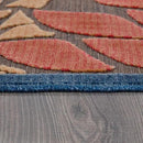 Beverly Rug Outdoor Rug 9x12 Large Modern Floral Tropical Area Rugs for Indoor and Outdoor Patio Easy to Clean Non Shedding Living Room Porch Garden Washable Outside Carpet (9 x 12 Brown) by CozyNest Decor