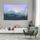 HZOHNAGO Mountain Tapestry Forest Mountain Sunrise Pattern Printed Wall Tapestry Wall Hanging for Bedroom Living Room Dorm 60" W x 40" H by CozyNest Decor