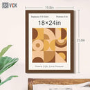 VCK 18x24 Brown Poster Frame 3 Pack, Wood Picture Frame with Exclusive Wood Grain, Wall Mounting Hanging by CozyNest Decor