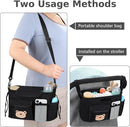 Accmor Universal Stroller Organizer with Cup Holder and Shoulder Strap, Stroller Bag Caddy Organizer Stroller Accessories for Uppababy, Baby Jogger, Nuna, Doona, Britax Strollers by TinyTreasures Baby Boutique