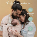 Boba Ring Sling Baby Carrier Newborn to Toddler - Lightweight & Breathable Baby Sling, Hip-Healthy Carrier Sling, Baby Wrap Carrier for Front & Hip Carry, 8-35 lbs (Linen Peony) by TinyTreasures Baby Boutique