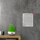 Qious Inspirational Signs Gift Farmhouse Desiderata Go Placidly Amid the Noise and the Haste Wooden Hanging Sign Rustic Wall Art Home Living Room Decoration 10 x 8 Inches by CozyNest Decor