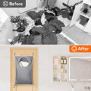 Lifewit Over Door Laundry Hamper, Large Collapsible Hanging Laundry Hamper, Hanging Laundry Basket Bag for Bathroom Bedroom Dirty Clothes Storage Organizer, Light Gray by CozyNest Decor