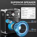 Karaoke Machine with 3 Wireless Microphones for Adults, Portable Bluetooth Party Speaker with Echo Adjustment, Singing Machine Support TWS/USB/TF Card/Guitar/TV Connected for Outdoor/Events etc by TinyTreasures Baby Boutique
