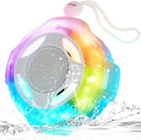 comiso Shower Bluetooth Speaker, Waterproof Bluetooth Speakers IPX7, Floating Portable Wireless Speaker with LED Light, Loud HD Sound and Bass for Travel Beach Shower, Ideal Gifts for Men and Women by TinyTreasures Baby Boutique