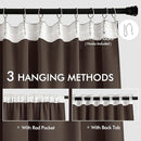 MIULEE Chocolate Brown Back Tab Blackout Curtains 120 Inch Long 2 Panels Set for Bedroom, Rod Pocket/Pinch Pleated Extra Long Thermal Insulated Living Room Darkening Light Blocking 10FT Drapes by TinyTreasures Baby Boutique