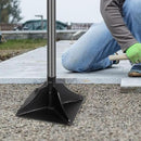 Walensee Steel Tamper with 48 inch Handle 8"x8" Garden Rubber Grip for Laborsaving All-Steel Heavy Duty Ideal Tool Leveling Ground Installing pavers and Repairing Blacktop by GreenHaven Gardens