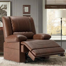 Large Dual Motor Power Lift Recliner Chair with Massage and Heat for Elderly People, Infinite Position,USB Ports and Remote Control,Breathable Leather (Red Brown) by CozyNest Decor