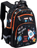 Cusangel Backpack for Boys Girls School Bookbags,Kindergarten Elementary Middle School Lightweight Waterproof Multifunctional Large Capacity for Backpack (16 inch Space Fun Prints) by TinyTreasures Baby Boutique