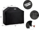 Monument Grills 4-Burner Liquid Propane Gas Grill, Matte Black Stainless Steel Burner Grill with Clearview® Lid, One Foldable Shelf for Outdoor Cooking Kitchen Patio Backyard, Mesa420MF with BBQ Cover by GreenHaven Gardens