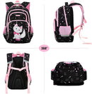 Cusangel Backpack for Girls Boys School Bookbags Kindergarten Elementary Lightweight Waterproof Multifunctional Large Capacity for Backpack (16 inch cat Fun Prints) by TinyTreasures Baby Boutique
