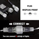 Dazzle Bright 864 LED Christmas Light, Meteor Shower Rain Lights 11.8 Inch 24 Tubes, Waterproof Plug in Falling Rain Lights Decorations for Xmas Tree Yard Party (Warm White) by GreenHaven Gardens