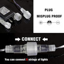 TW SHINE Christmas Meteor Shower Lights Outdoor, 864 LED 12" 24 Tubes Waterproof Christmas Lights Outdoor Plug in, Snow Falling Rain Icicle Xmas Lights Decorations, White by GreenHaven Gardens