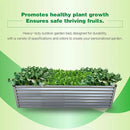 GARDMAX 8x4x2FT Galvanized Raised Garden Bed Kit, Metal Planter Boxes Outdoor with Easy Assembly, Large Garden Bed for Vegetables, Fruits, Flower, Herbs Rectangle Silver by CozyNest Decor