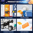 Exploratory Building Blocks Set: 461PCS Rocket, Space Shuttle, Moon Buggy, and Satellite Kit - STEM Learning with Space Capsule - Ideal for 6-12 Year Old Boys by TinyTreasures Baby Boutique