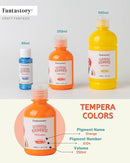 Fantastory Tempera Paint for Kids 8 Colors (8.4 oz Each) Washable, Non-Toxic for Poster and Sponge Painting, Finger and Hand Paint Bottles Gifts by TinyTreasures Baby Boutique