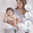 Little Grape Land Nursing Pillow for Infants, Breastfeeding Pillows, Baby Support Pillow for Nursing, Bottle Feeding, Tummy Time with Machine Washable Cover & Breathable Filling (Woodland Animals) by TinyTreasures Baby Boutique