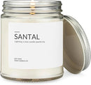 1OAK Soy Santal Candle (Santal) - Soy Wax Scented Candle - Candles for Home Scented - Long Burning Candles Premium - Hand-Poured (7oz.) by CozyNest Decor
