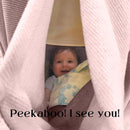 Peekaboo Nursing Cover Up for Breastfeeding - Breathable Knit - Soft Organic Cotton & Cashmere Breast Feeding Poncho for Women - Privacy Feature - Includes Mesh Laundry Bag (Mauve) by TinyTreasures Baby Boutique