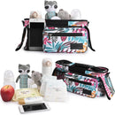 Momcozy Universal Stroller Organizer, 2 Insulated Cup Holders, Removable Zip Pocket, Adjustable Straps, Large Capacity Baby Essentials Compact Design, Fits Any Stroller (Multicolor) by TinyTreasures Baby Boutique