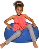 Posh Creations Bean Bag Chair for Kids, Teens, and Adults Includes Removable and Machine Washable Cover, Solid Royal Blue, 27in - Medium by TinyTreasures Baby Boutique