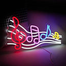 Musical Staff Note Neon Sign Led Music Neon Light for Wall Decor Dimmable USB Power Musical Light Up Sign for Music Studio Classroom Party Bar Bedroom by CozyNest Decor