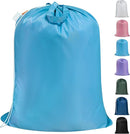 Polecasa Heavy Duty Large Laundry Bag with 130gsm Tear Resistant Fabric and Handles, Easy to Carry Durable Dirty Clothes Drawstring Bag, Perfect for College Dorm,Travel, 28”x36”,Gulf Blue by TinyTreasures Baby Boutique