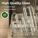 ComSaf 1.2 Qt Rectangle Glass Storage Containers with Lids, Glass Jars with Bamboo Lids, Clear Food Storage Jar, Sugar Coffee Containers, Pantry Container for Pasta Tea Candy Nut by CozyNest Decor