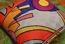 Kandinsky Modern Pillow Cover - Soul Abstract Pillows Farmhouse Chair Cushion Contemporary Couch Pillows Outdoor Mid Century Sofa Cushion Handmade Wool Size 18x18 by CozyNest Decor