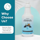 Steam & Go Demineralized Water - Multisurface Cleaner, PVC-Free Ready-to-Use for Mops & Floor Steamers - Ideal for Kitchen, Bathroom, & Home Surfaces - Clean Ocean Scent - 32oz (Pack of 1) by TinyTreasures Baby Boutique