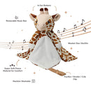 Love By Emi Baby Music Lovey Brown Giraffe, Baby Sleep Soother for Crib & Cuddle Bedtime, White Noise with Heartbeat & Lullaby, Plush Sound Machine Toy, Stuffed Animal for Newborns, Infants & Toddlers by TinyTreasures Baby Boutique