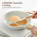SENSARTE Nonstick Ceramic Frying Pan Skillet with Lid, 10 Inch Omelet Pan, Healthy Non Toxic Chef Pan, Induction Compatible Egg Pan with Heat Resistant Handle, Free of Intentionally Added PFAS/PTFE by CozyNest Decor
