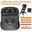 Mactso Stroller Travel Bag Compatible with GB Pockit and GB Pockit Air Plus All Terrain, Lightweight Stroller Travel Backpack for Airplane (Grey, M) by TinyTreasures Baby Boutique