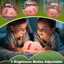 DREAMING MY DREAM Cute Axolotl Night Light, LED Squishy Novelty Animal Night Lamp, 3 Level Dimmable Nursery Nightlight for Breastfeeding Toddler Baby Kids Decor, Cool Gifts Kids (Axolotl) by TinyTreasures Baby Boutique