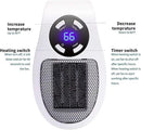 450W Programmable Space Heater, Remote Wall Outlet Electric Space Heater as Seen on TV with Adjustable Thermostat and Timer and Led Display, Compact for Office Dorm Room, 2 Pack by CozyNest Decor
