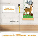 Personalized Name Growth Chart Wall Decor for Kids – Canvas Removable Height Chart Measuring Ruler 59" x 7.9" (Zoo） by TinyTreasures Baby Boutique