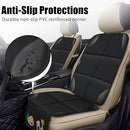 Car Seat Protector for Child Carseat, 1 Pack Protect Car Seat Cover for Baby with Thickest Padding and Non-Slip Padded Backing Mesh Pockets Kids Pets Car Back Seat Protectors(Black) by TinyTreasures Baby Boutique