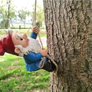 Climbing Gnomes Tree Faces Decor Outdoor for Yard, Adorable Gnome Elf Out Hugger Fairy Door Statue for Tree, Funny Garden Gnome Peeker Sculpture Yard Patio Art by CozyNest Decor